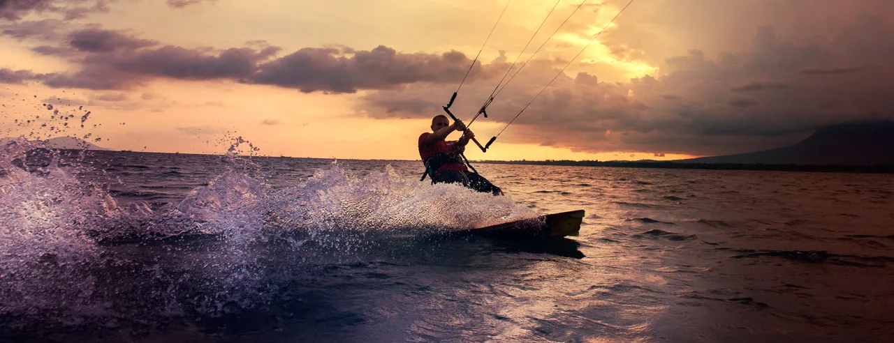 Looking for something exciting? How about Kiteboarding!